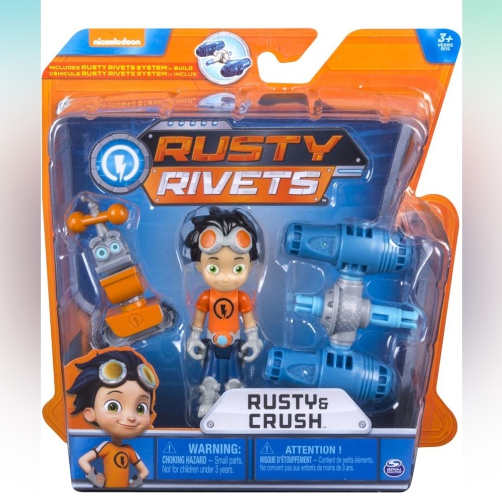 5for$10 Rusty and Crush Rusty Rivets Children’s Toys Childs Tv Show - Out of Box